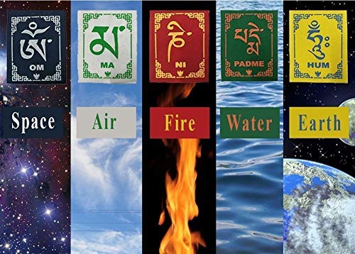 Tibetan Elements Banner for Bike Medium Size