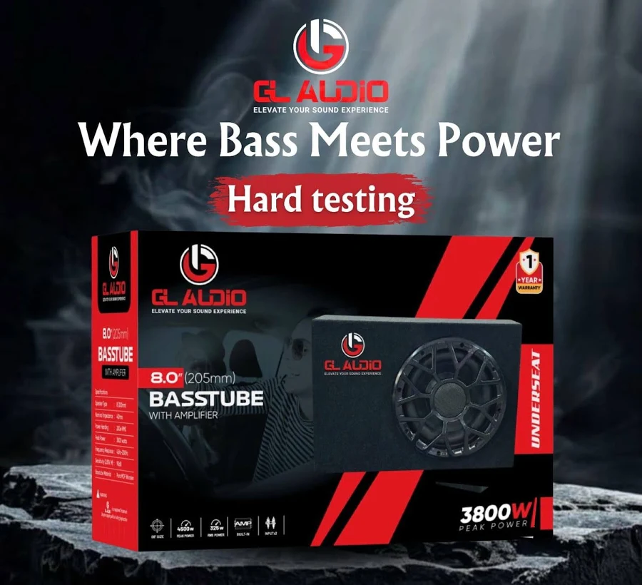 GL Audio 8.0 Basstube under seat