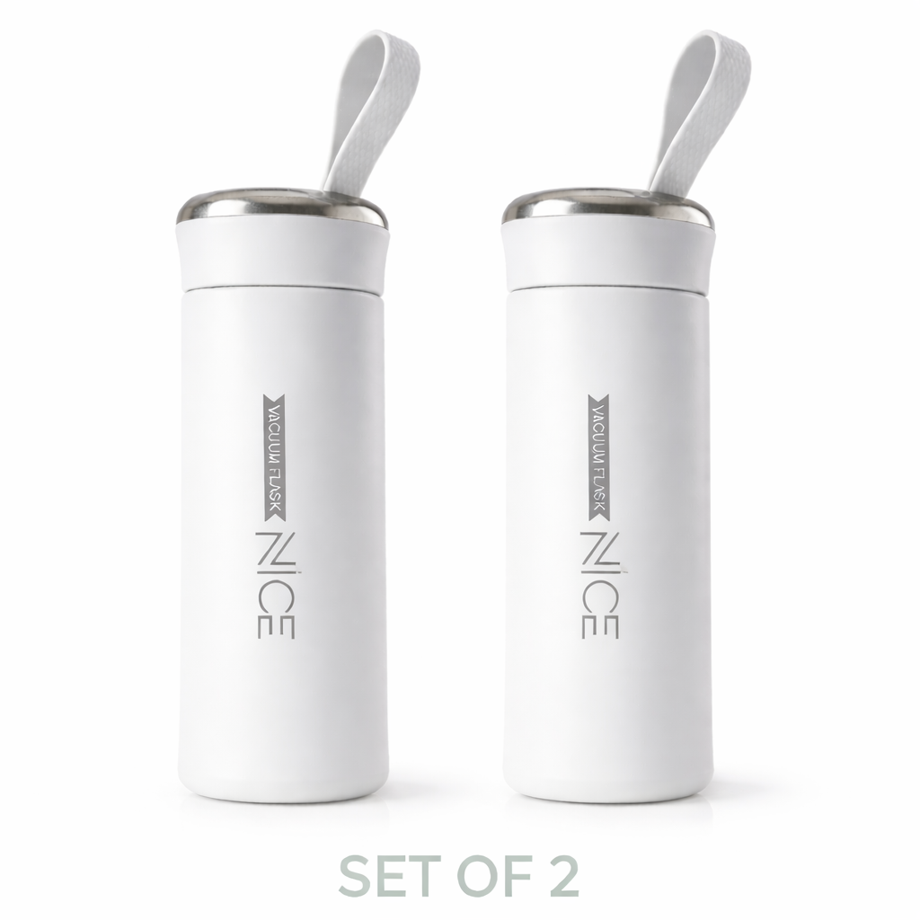 Insulated Vacuum Flask Glass Bottles (Set of 2)