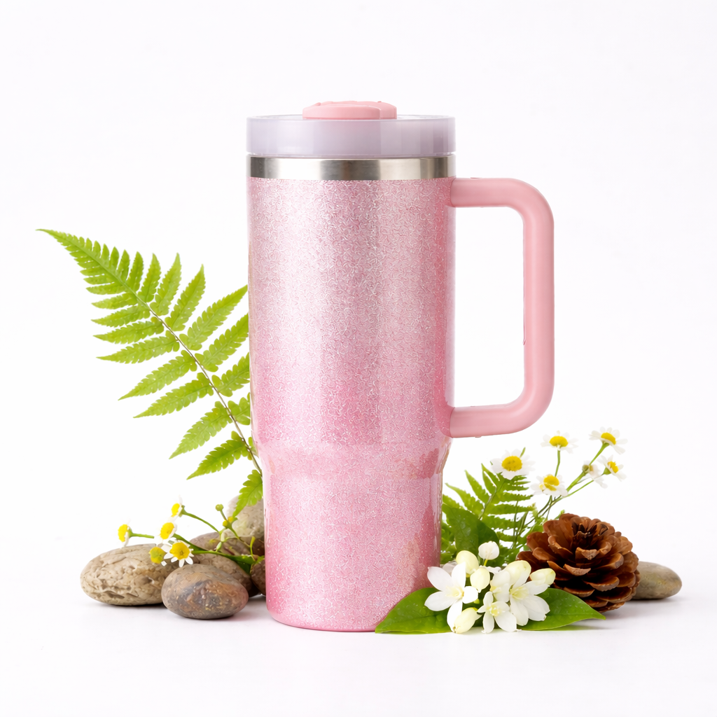 Pink Glitter 900ML Tumbler