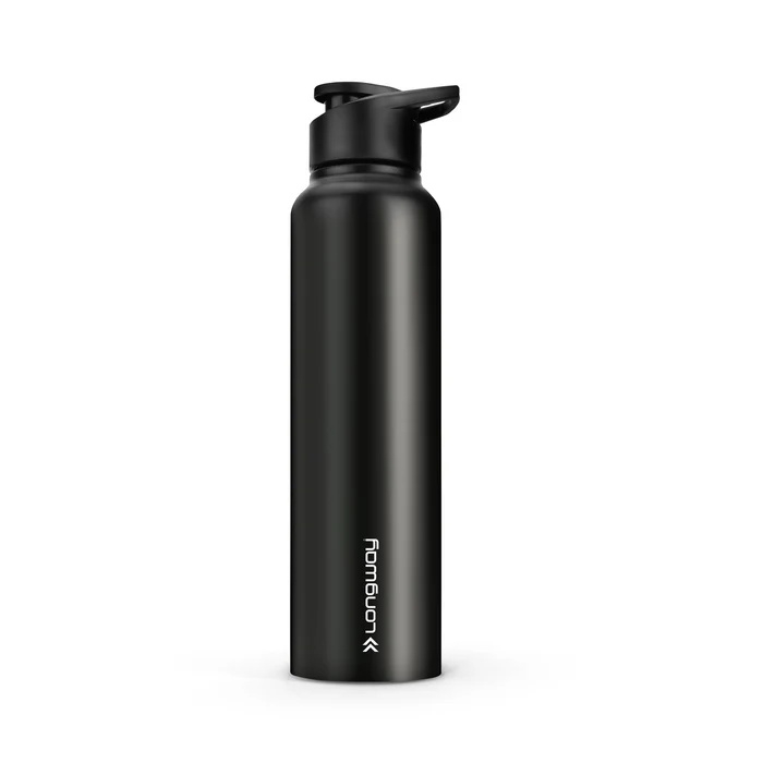 Longway Rush 1 Ltr Stainless Steel Water Bottle | Leak-Proof & Rust-Free Design | Perfect for School, Office, Home, Gym, Travel & Ideal for Men, Women & Kids (1000 ml)