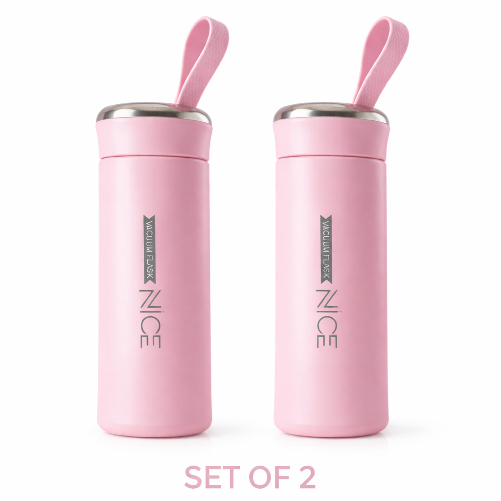 Insulated Vacuum Flask Glass Bottles (Set of 2)