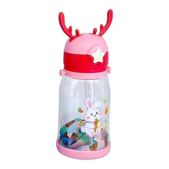 Deer Horn Kids Sipper Bottle for School and Home