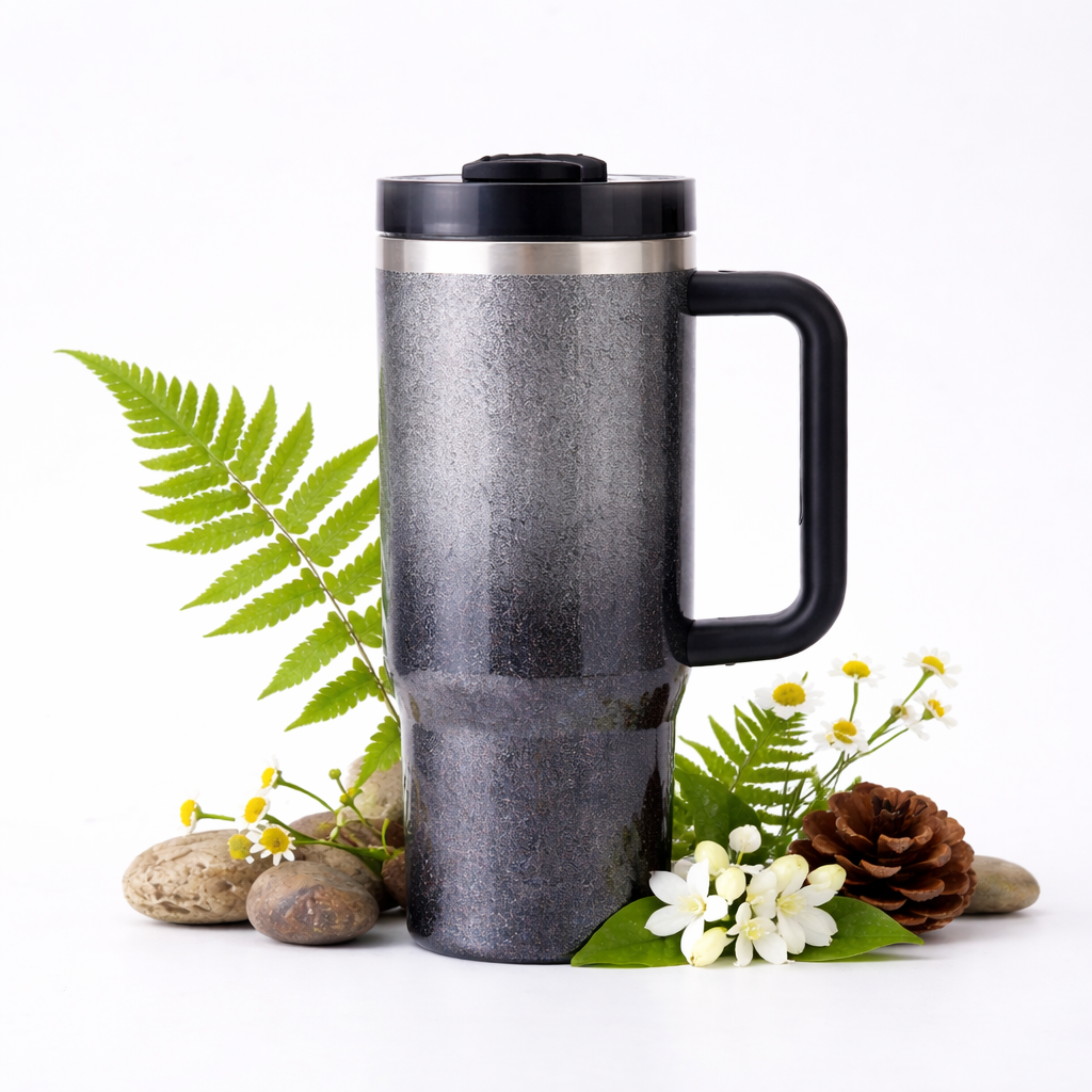 Black Glitter 900ML Tumbler
