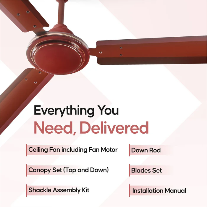 Longway Nexa 48 inch Ultra High Speed 3 Blade Anti-Dust Decorative Star Rated Ceiling Fan (Pack of 1)