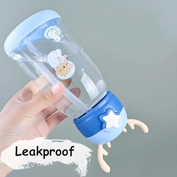Deer Horn Kids Sipper Bottle for School and Home