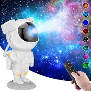 Astronaut Galaxy Projector Galaxy Star Projector with Timer & Remote Control, Ideal for Bedroom Ceiling, Home Decor, and Partie