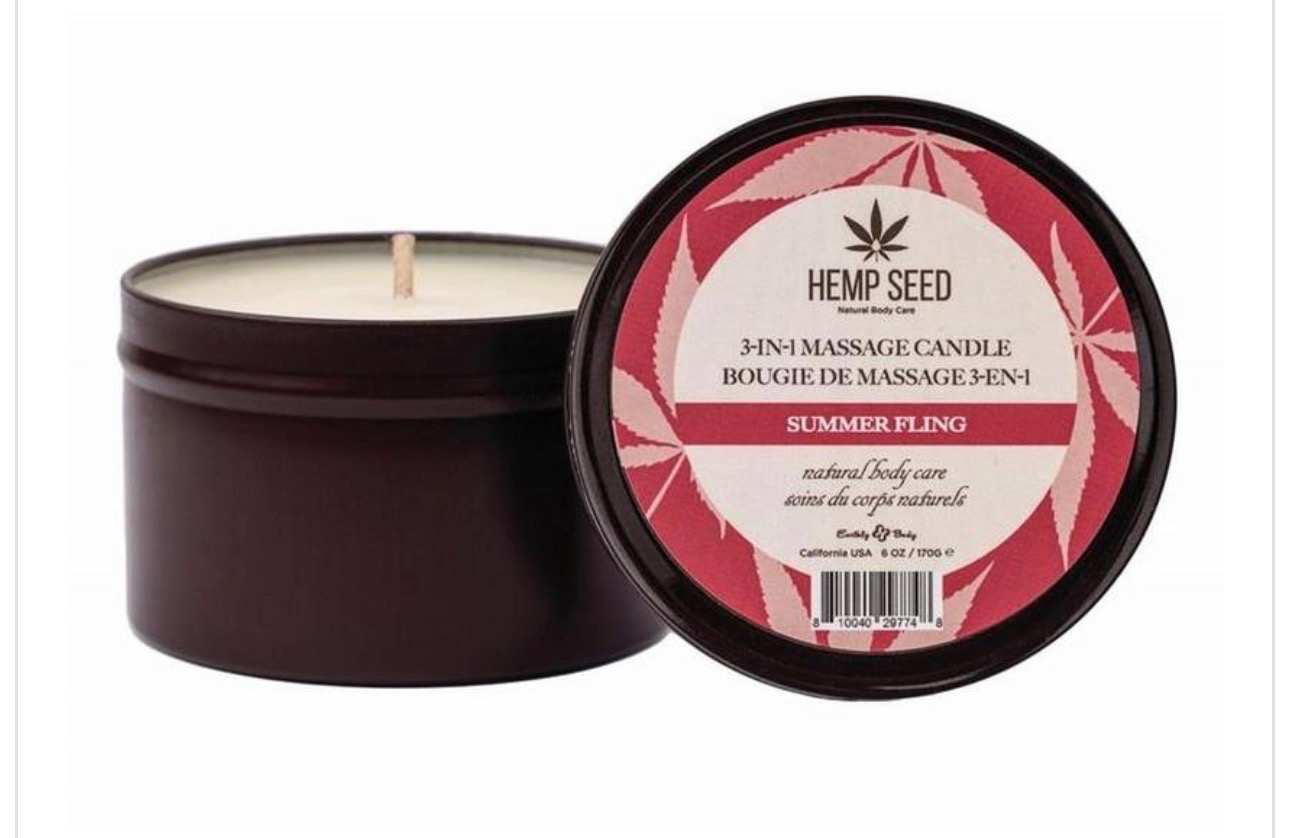 Hemp Seed 3-in-1 Massage Candle