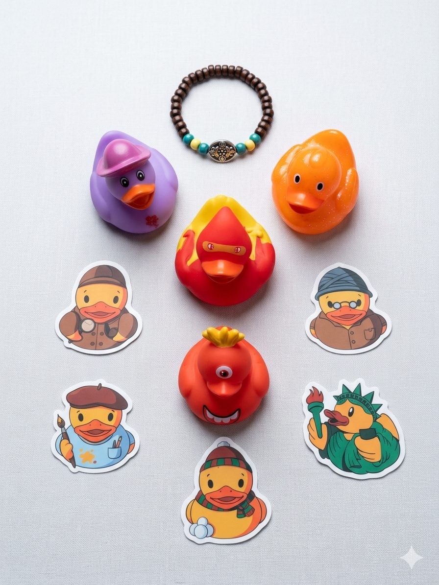 12 Month Subscription Box (4 Mystery Ducks)