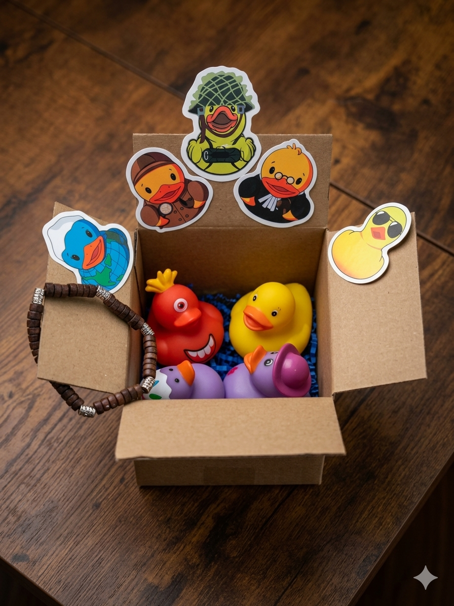 12 Month Subscription Box (4 Mystery Ducks)