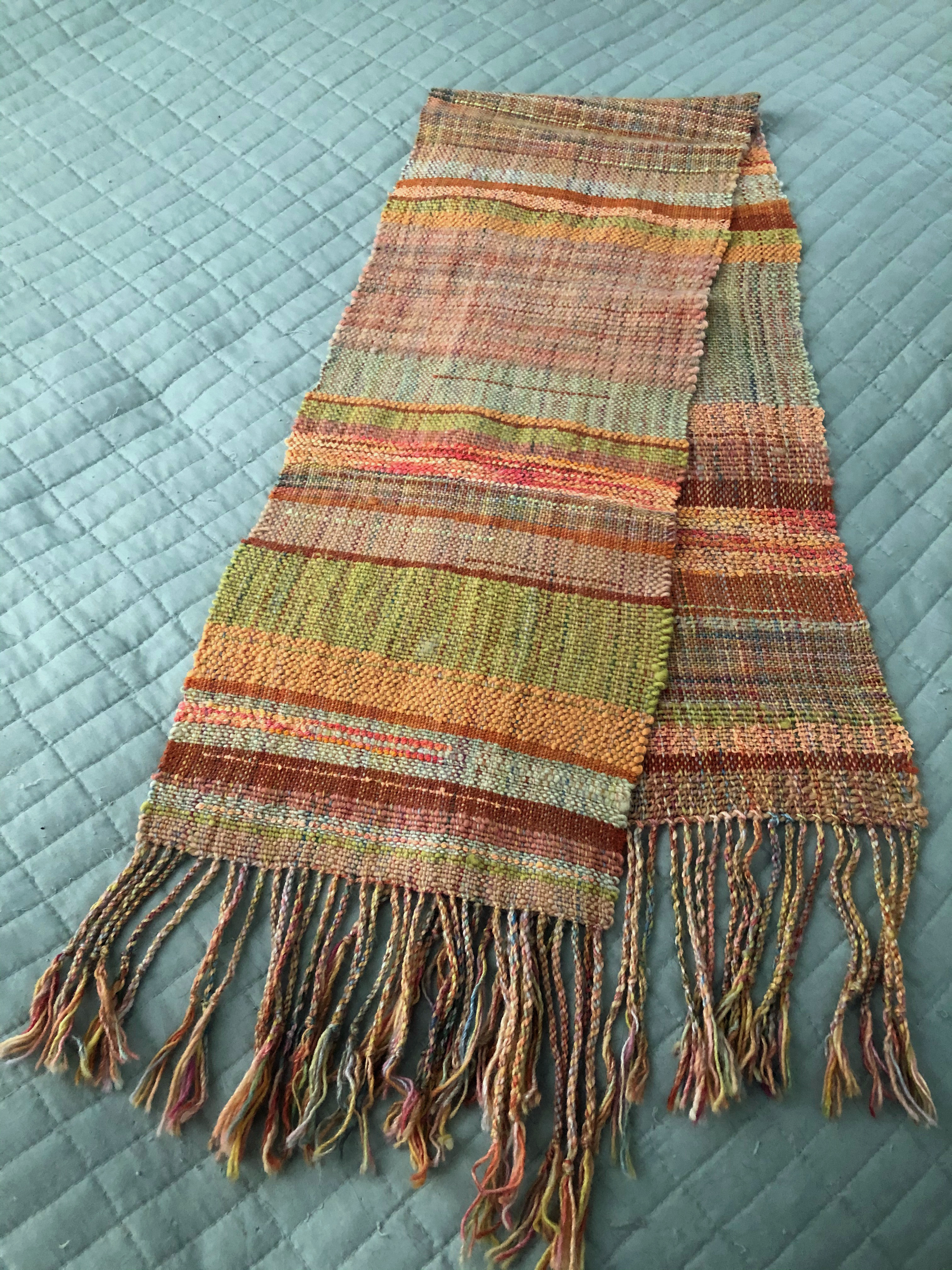 Hand-Dyed Wool Scarf