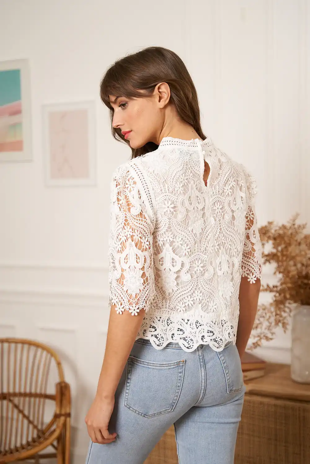 Blouse en dentelle 