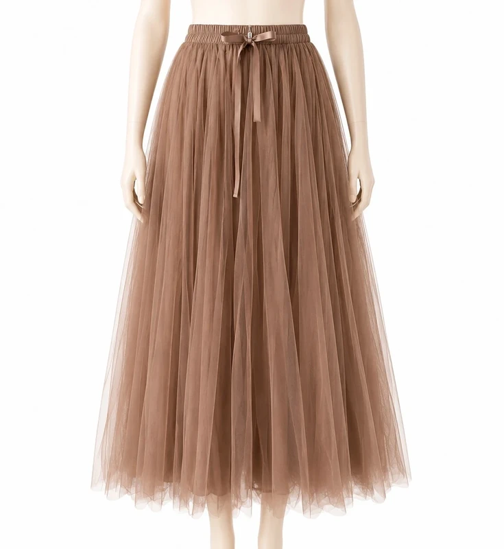 Jupe Aria en tulle - Taupe 