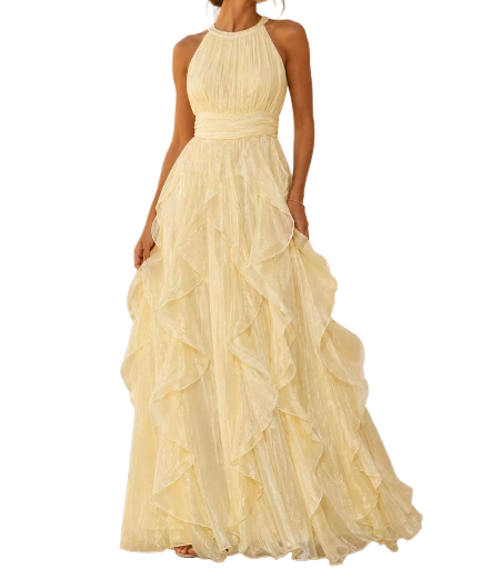 Robe longue - Jaune