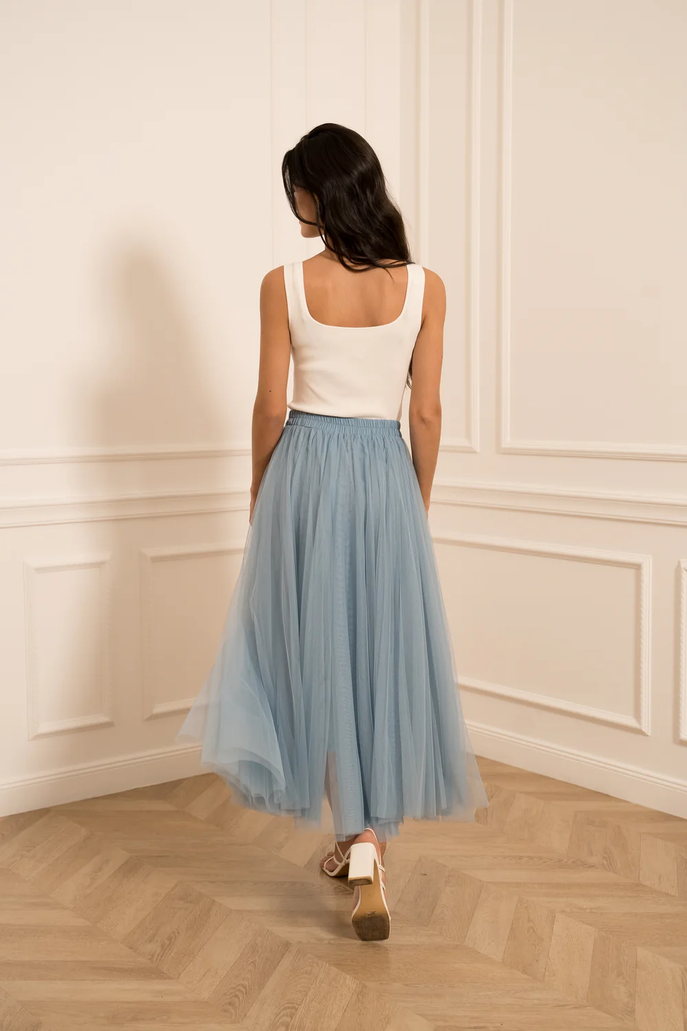 Jupe Aria en tulle - Bleu Ciel 