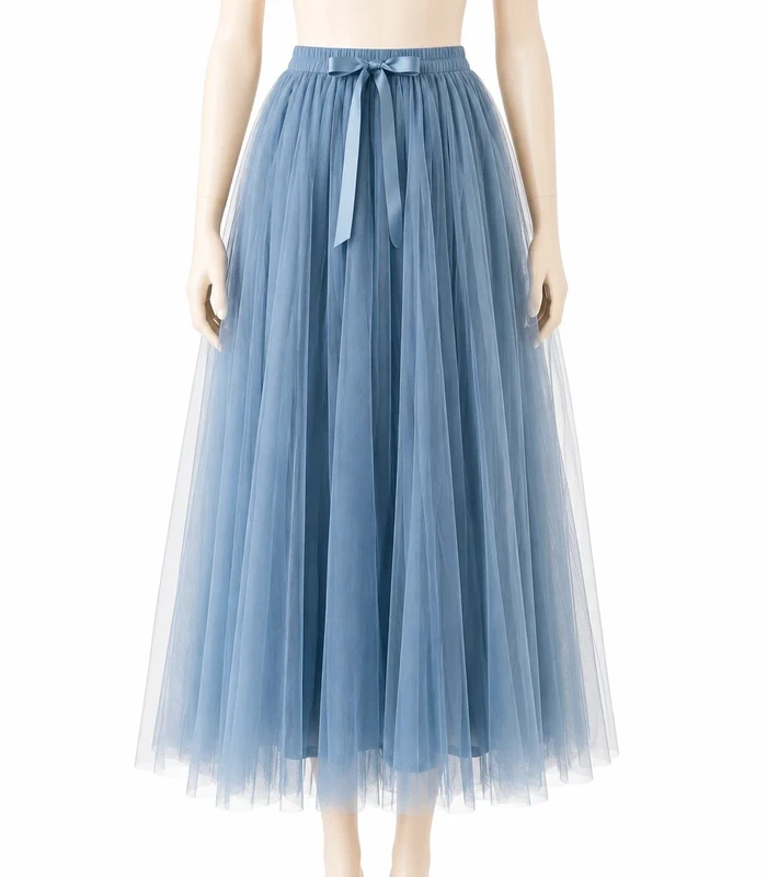 Jupe Aria en tulle - Bleu Ciel