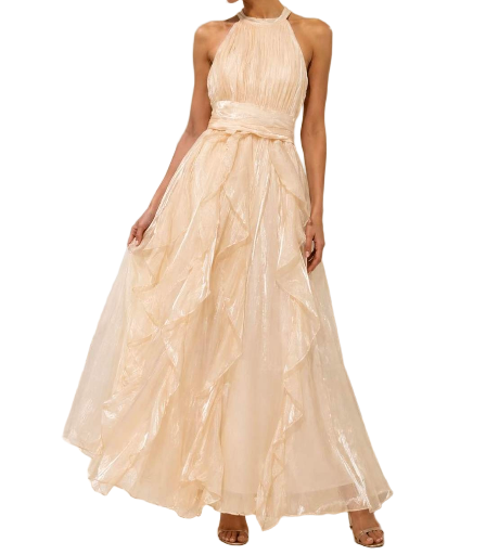 Robe Longue - Beige