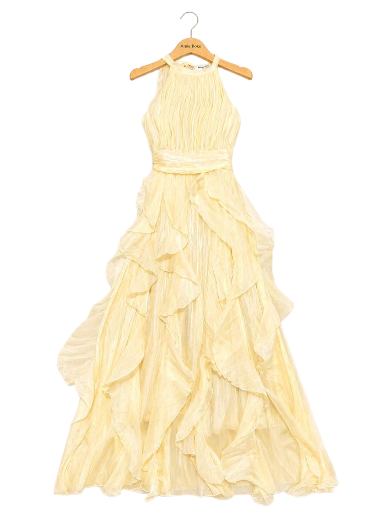 Robe longue - Jaune