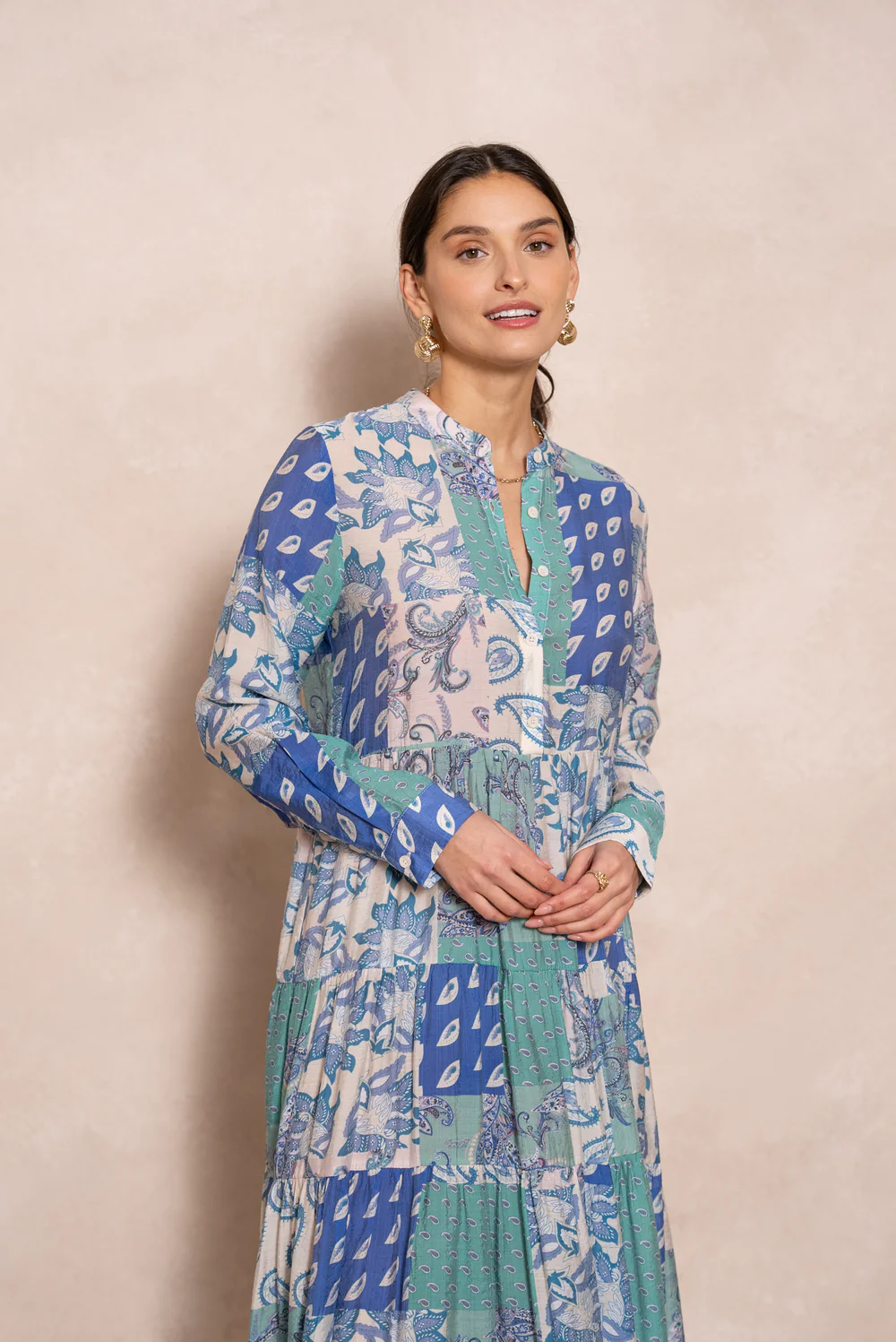 Robe longue imprimée fleurie