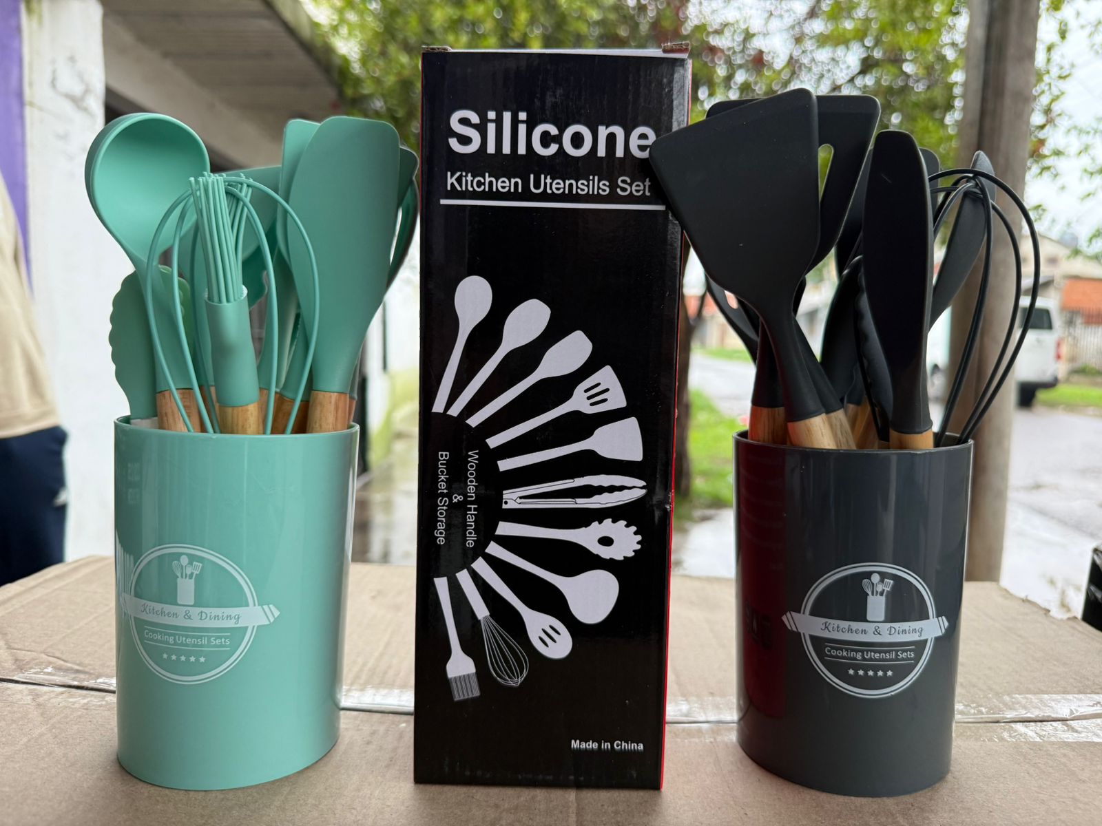 Set de utensilios de cocina de silicona