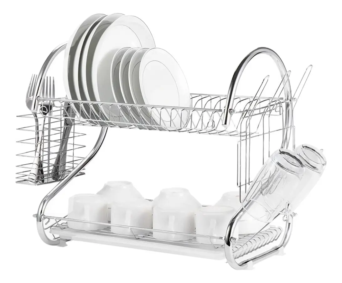 Escurridor de platos doble nivel