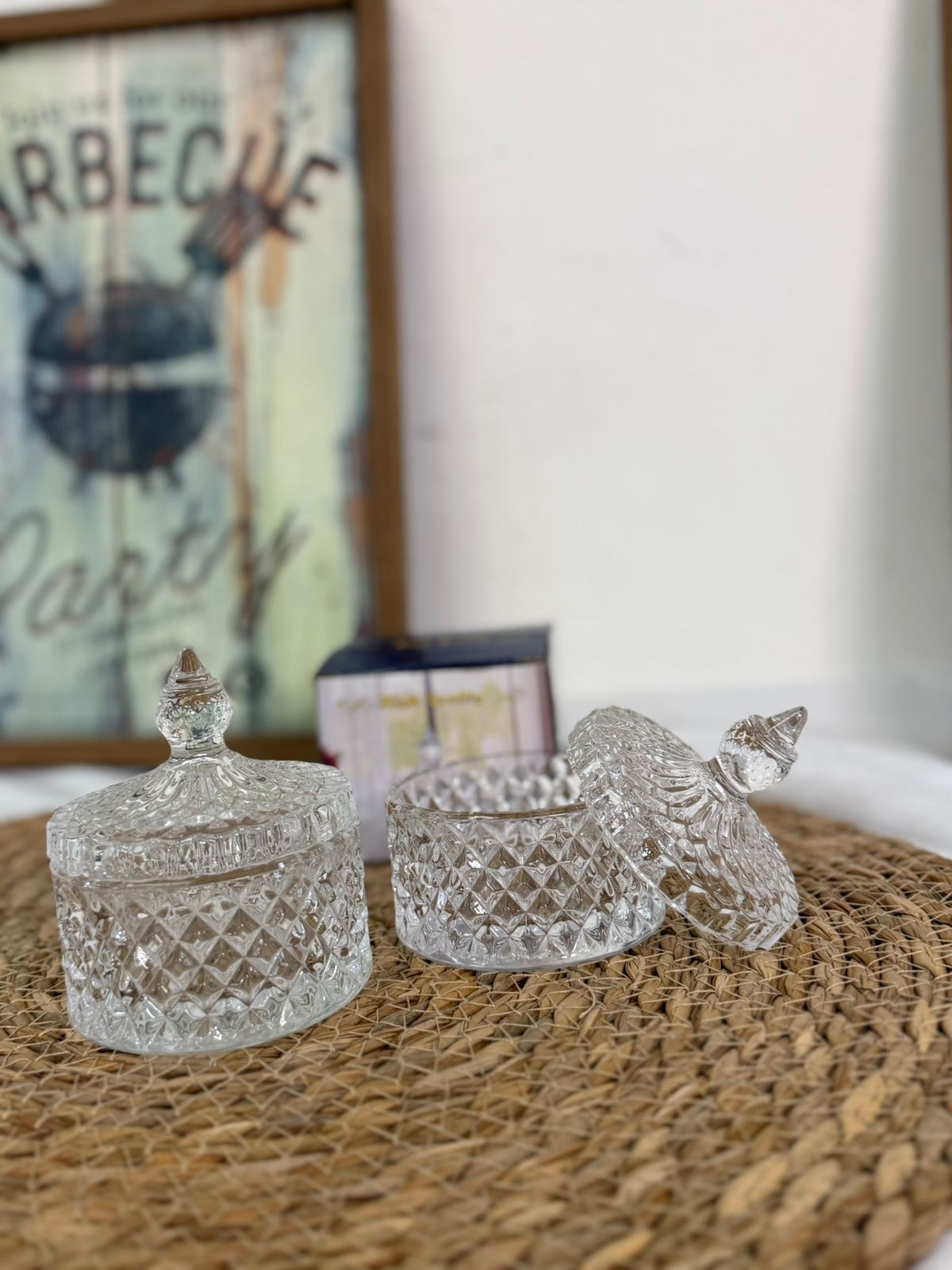 Bombonera de Cristal Tallado