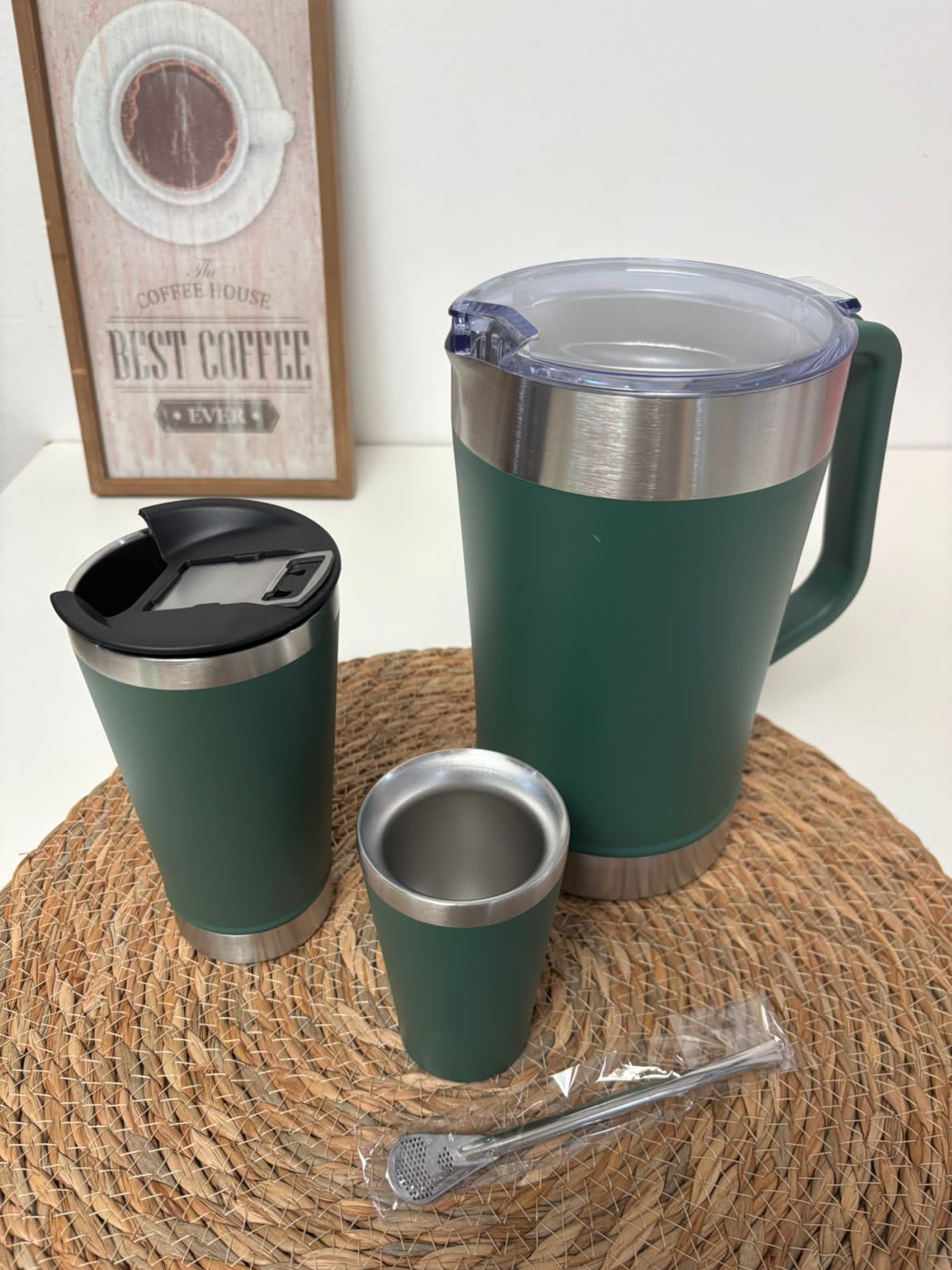 Set termos y vasos para café