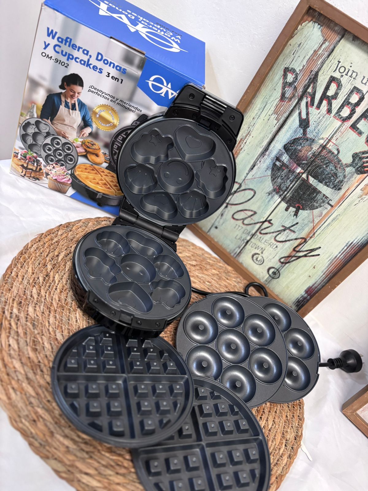 Waflera Donas y Cupcakes 3 en 1