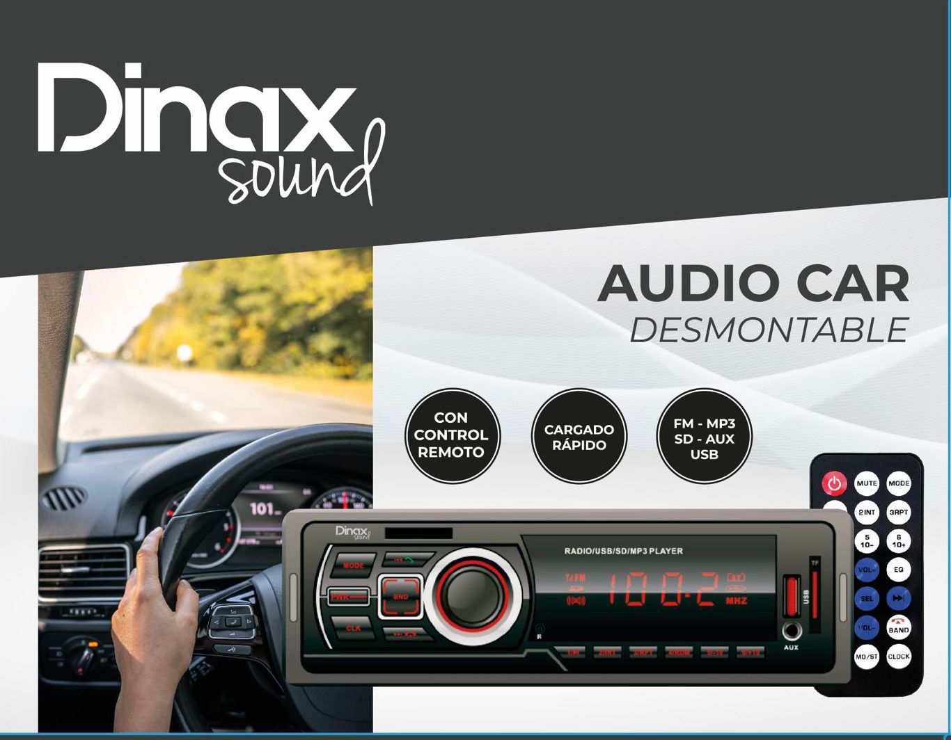 Audio Car Desmontable Dinax