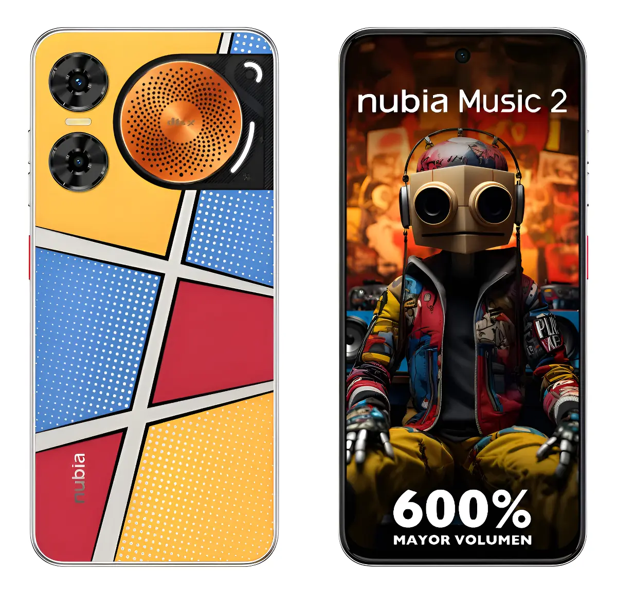 Celular Nubia Music 2 Pop Art 6.7" 4G 256GB Multicolor