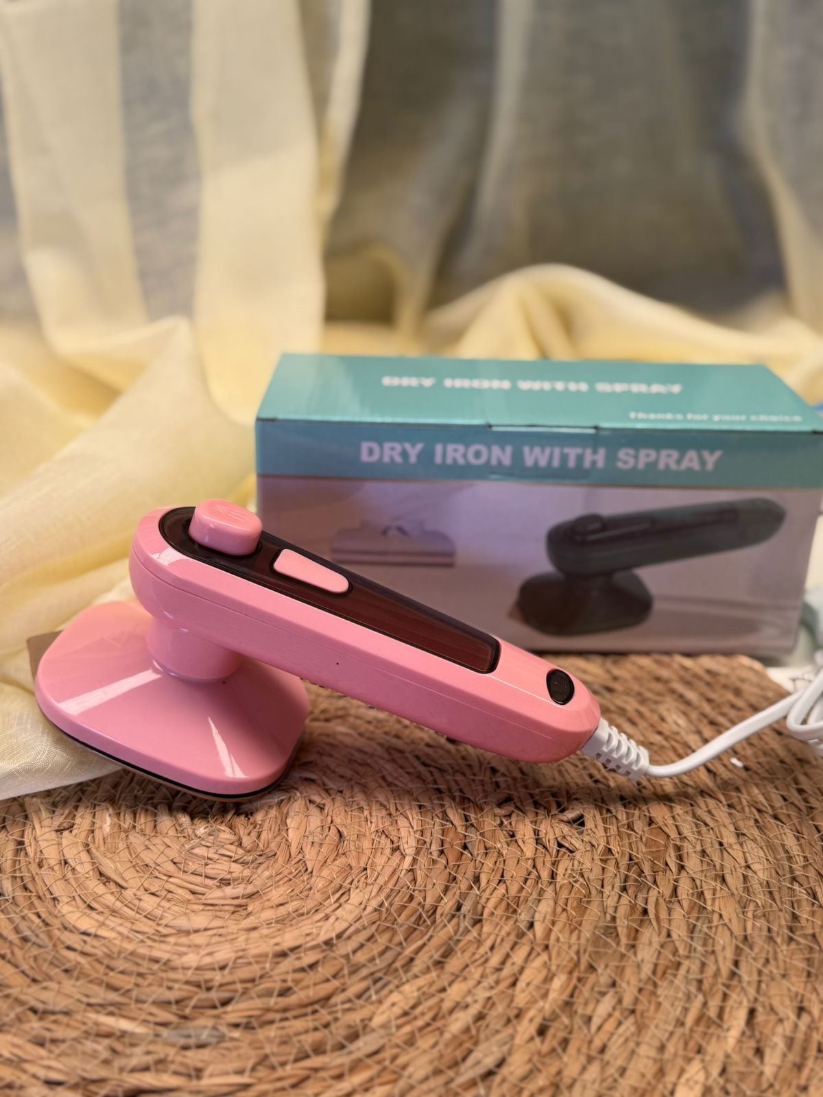 Plancha de mano con rociador