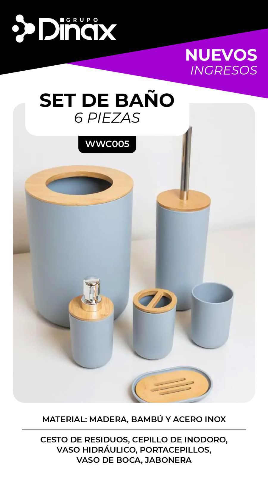 Set de Baño 6 Piezas