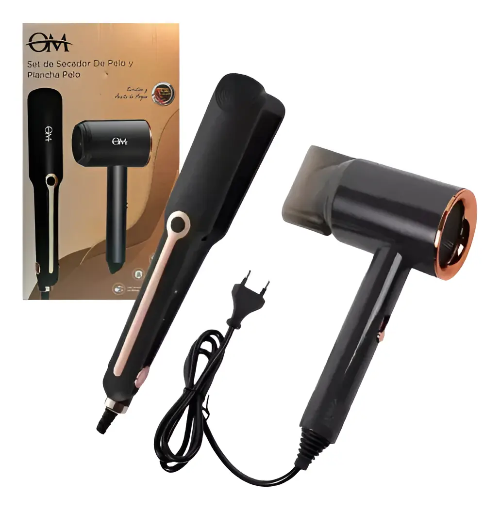 Set de Secador y Plancha para el Pelo