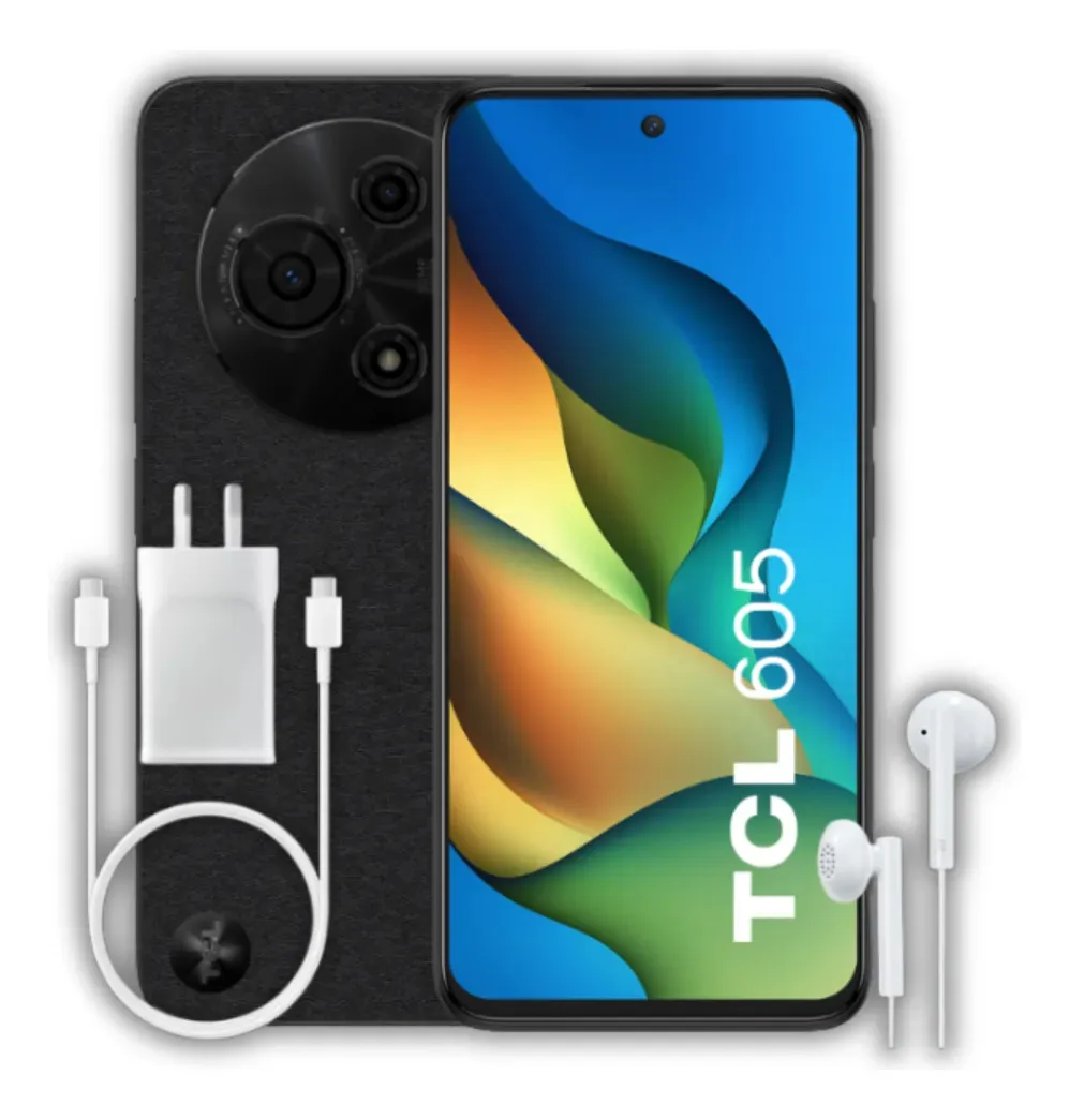 Celular TCL 605 6.7" 256GB Negro