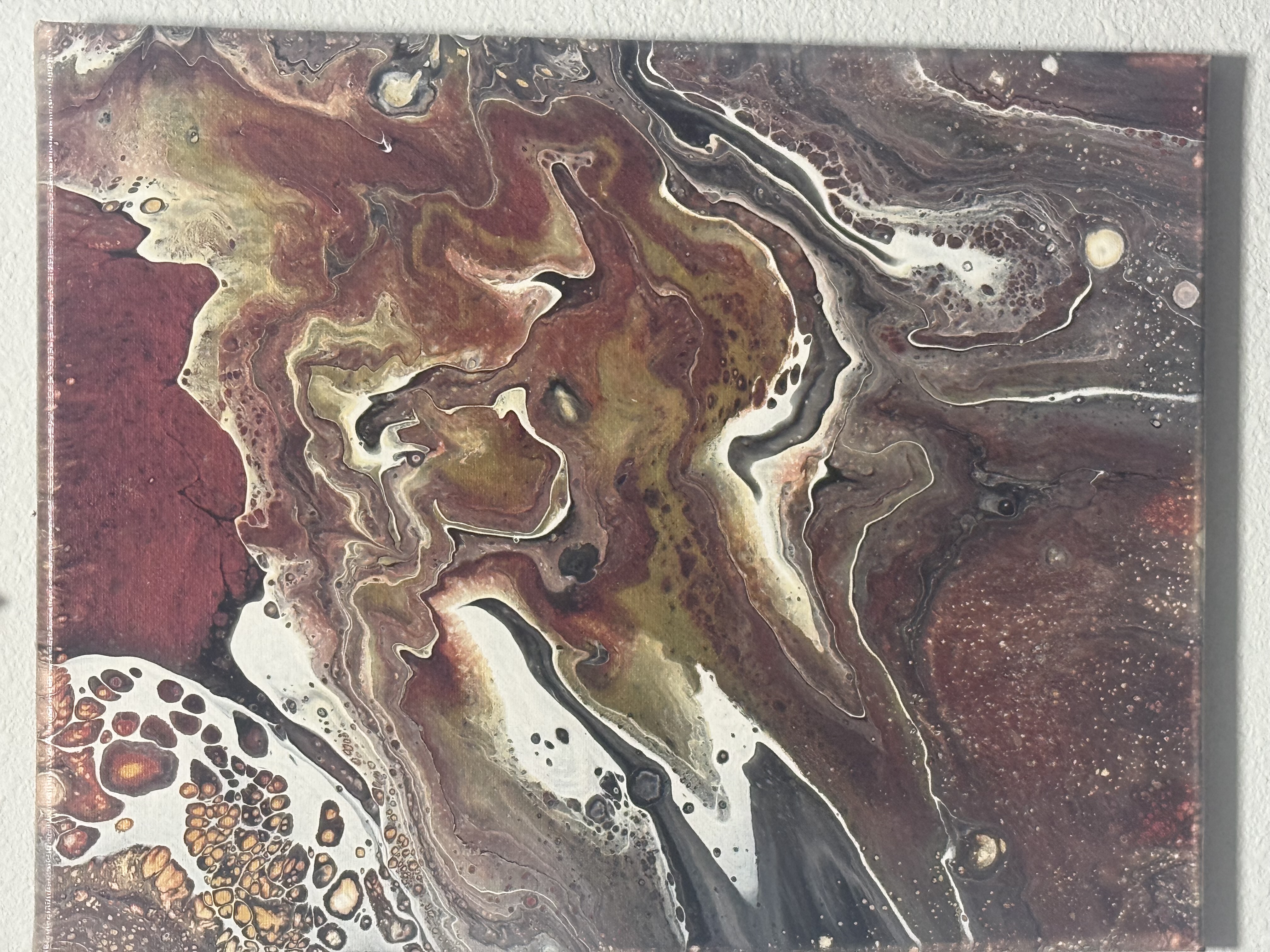 Abstract Acrylic Pour Painting