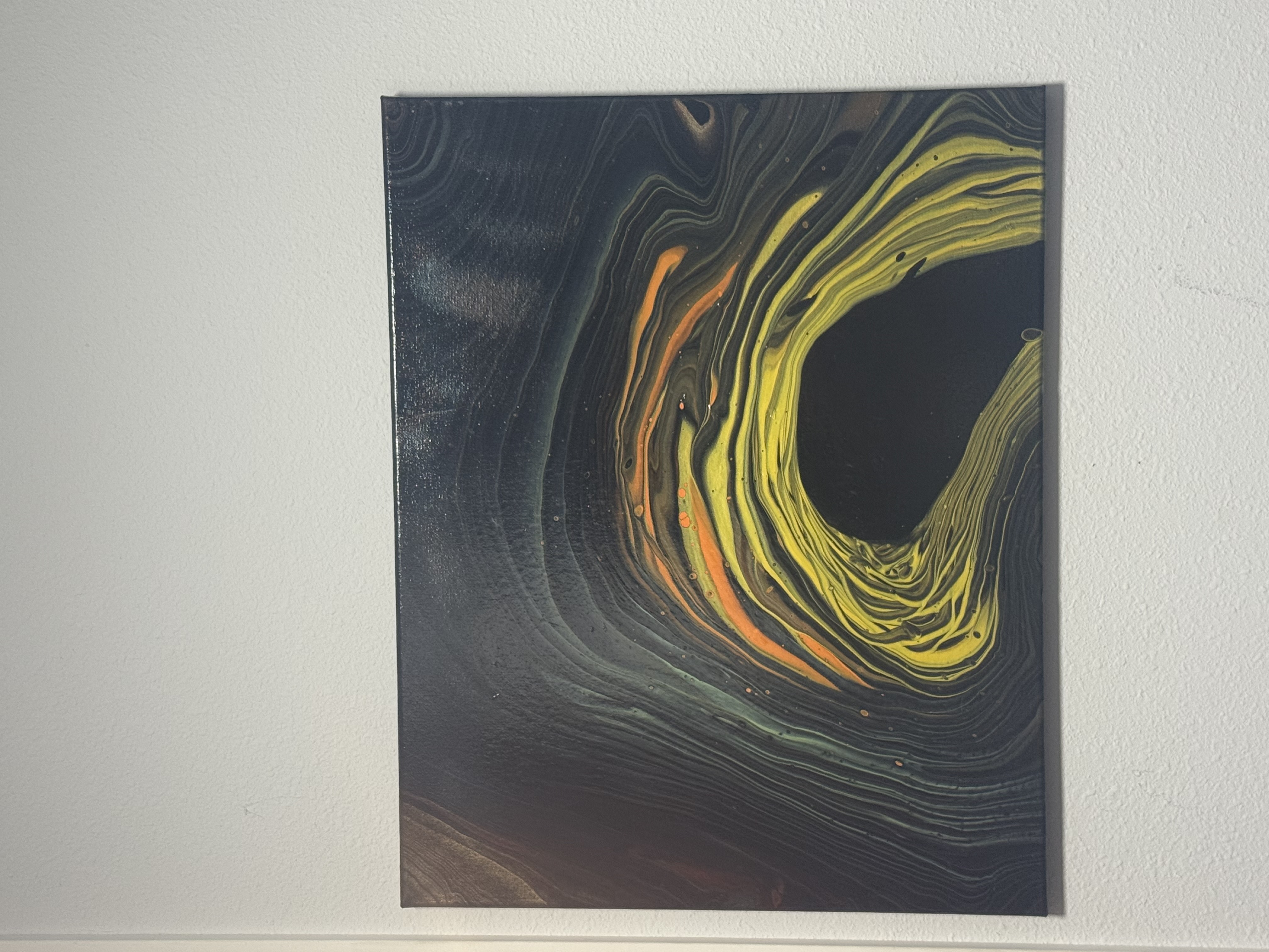 Abstract Swirl Canvas Art 16x20