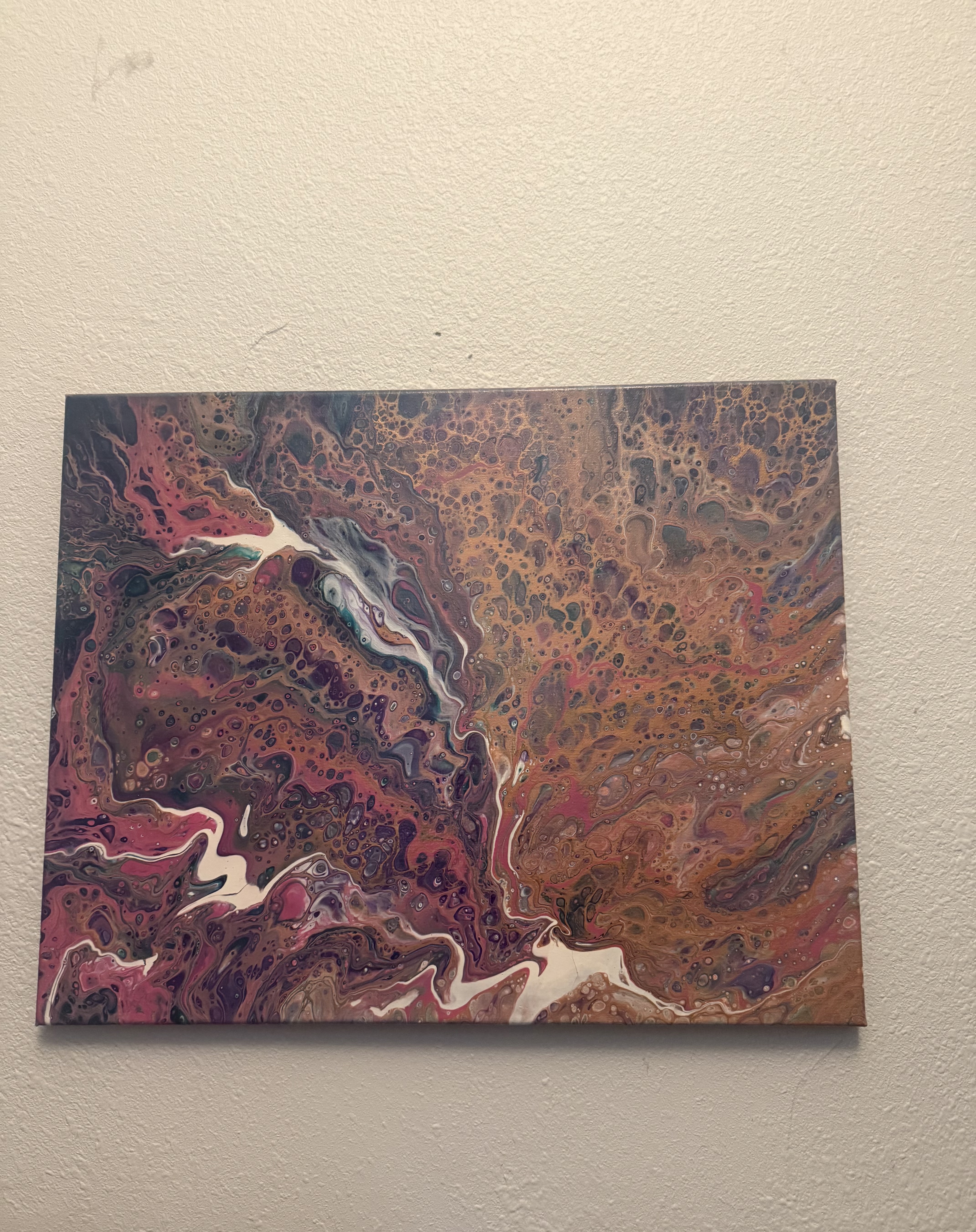 Abstract Fluid Art Canvas 16x20