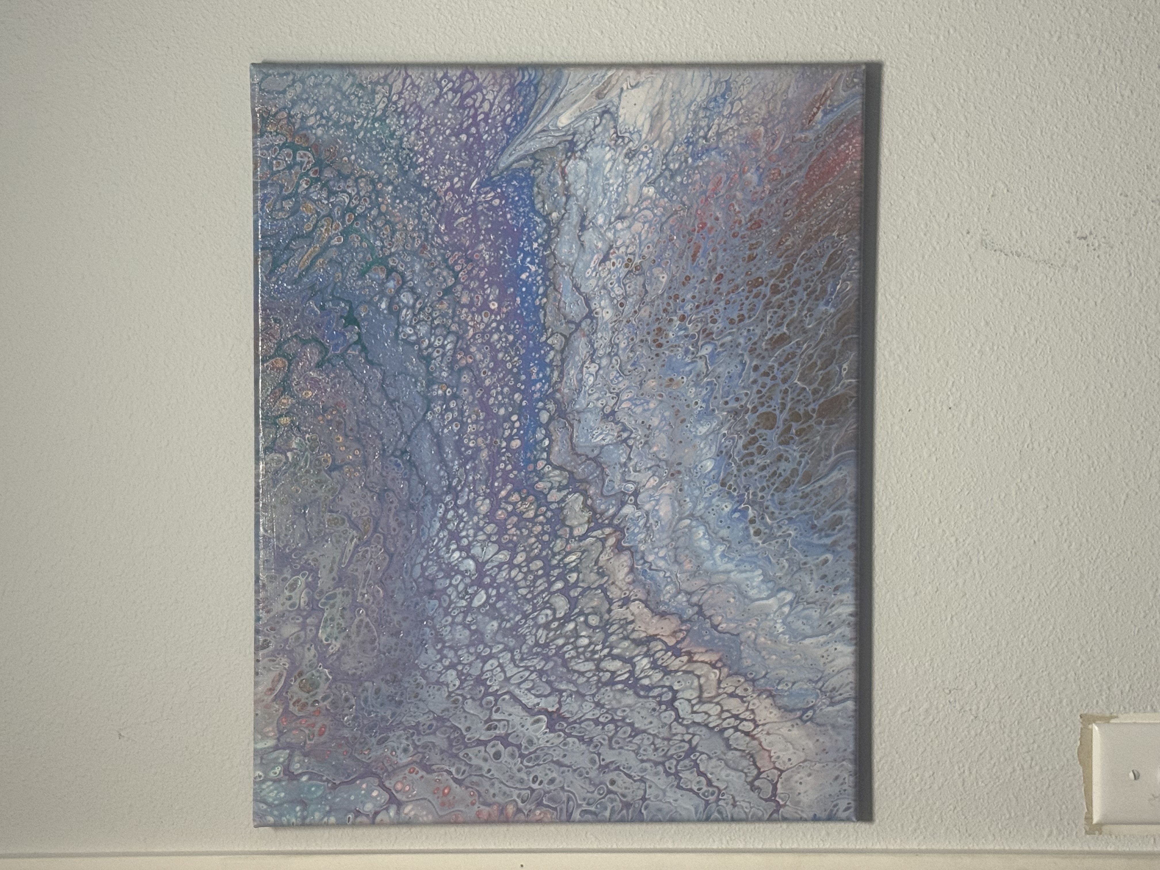 Abstract Acrylic Pour Painting 16x20