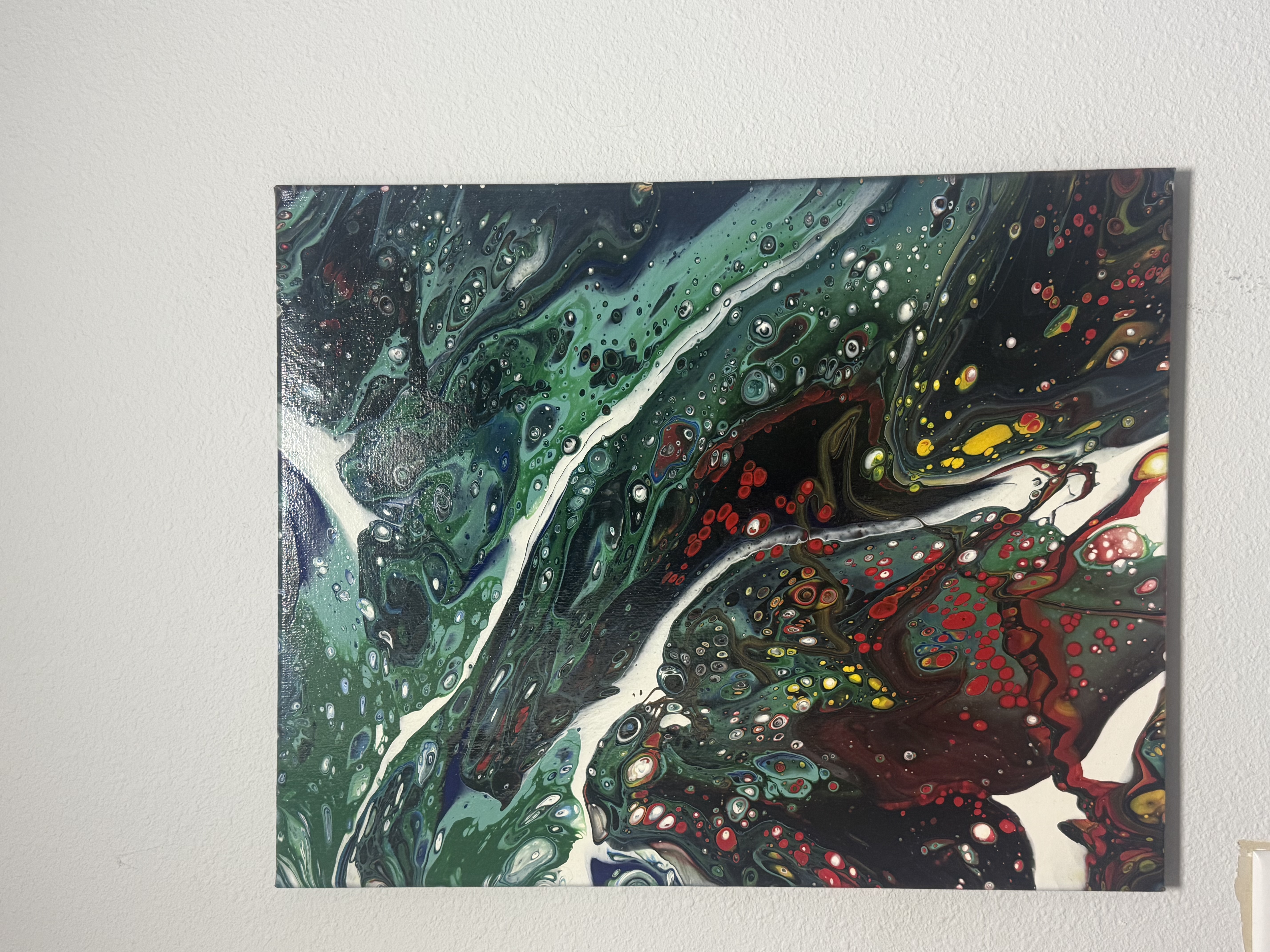 Abstract Fluid Art Painting 16x20