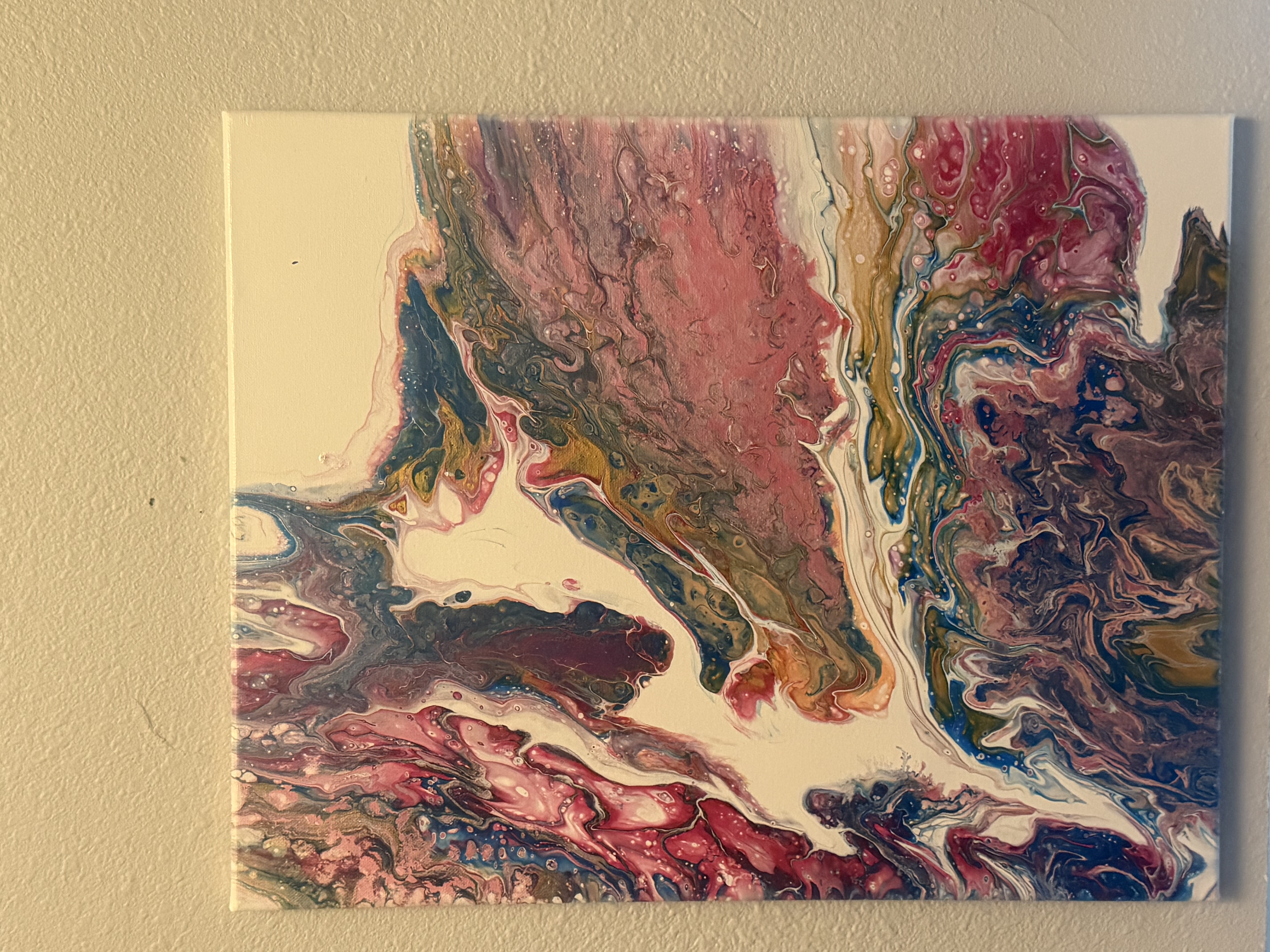 Abstract Fluid Art Canvas 16x20