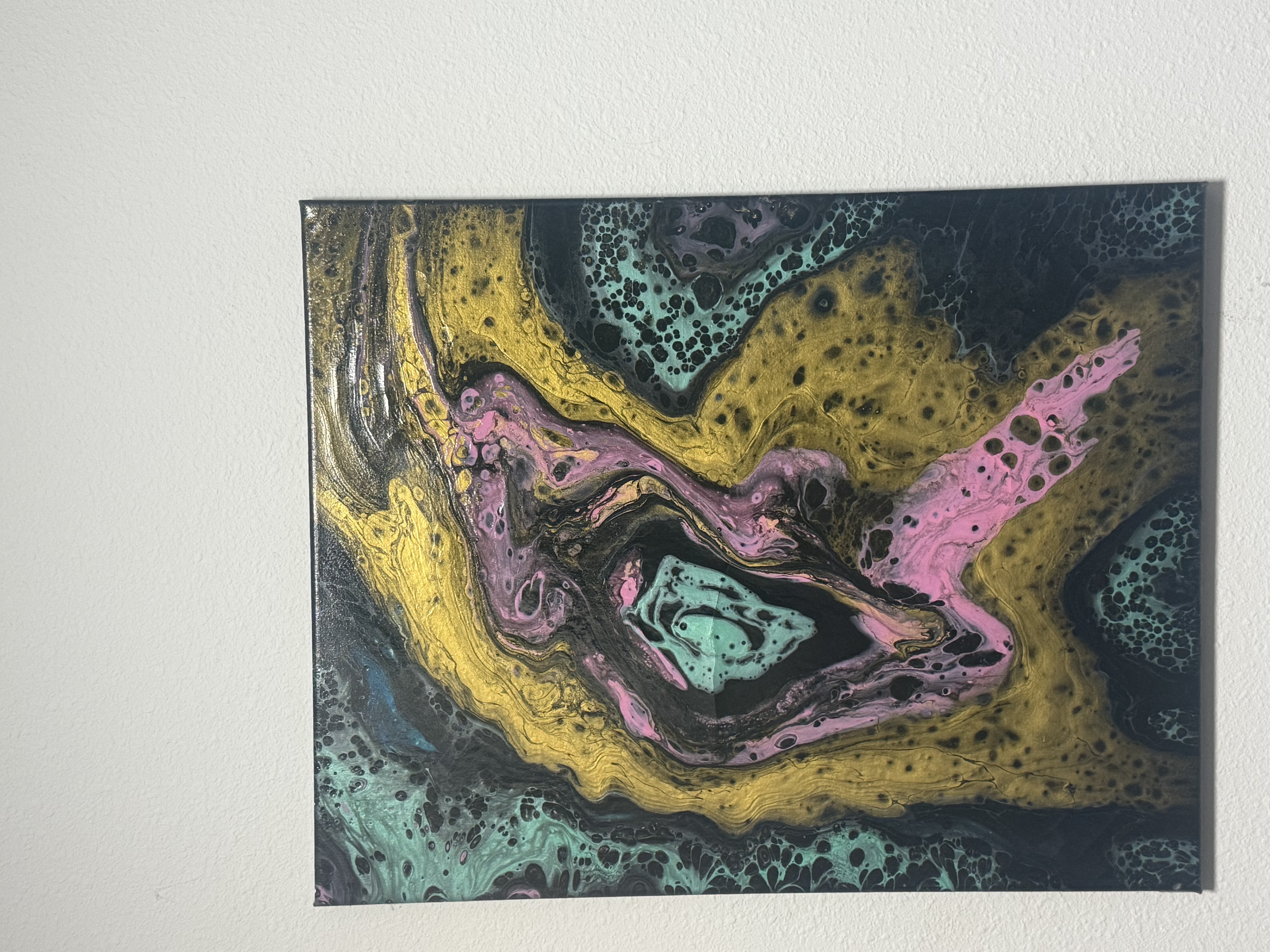 Abstract Fluid Art Canvas 16x20