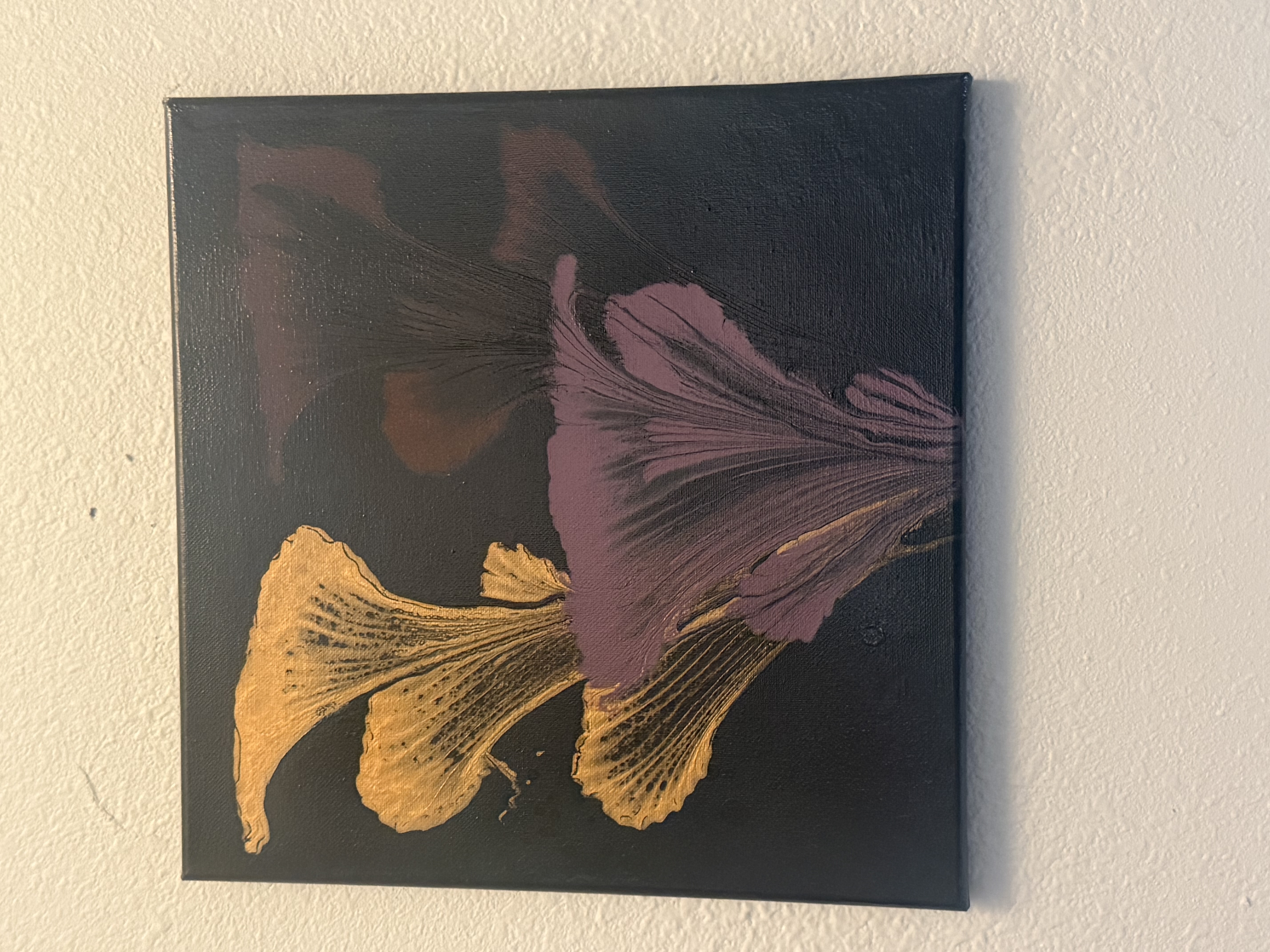 Abstract Floral Canvas Painting