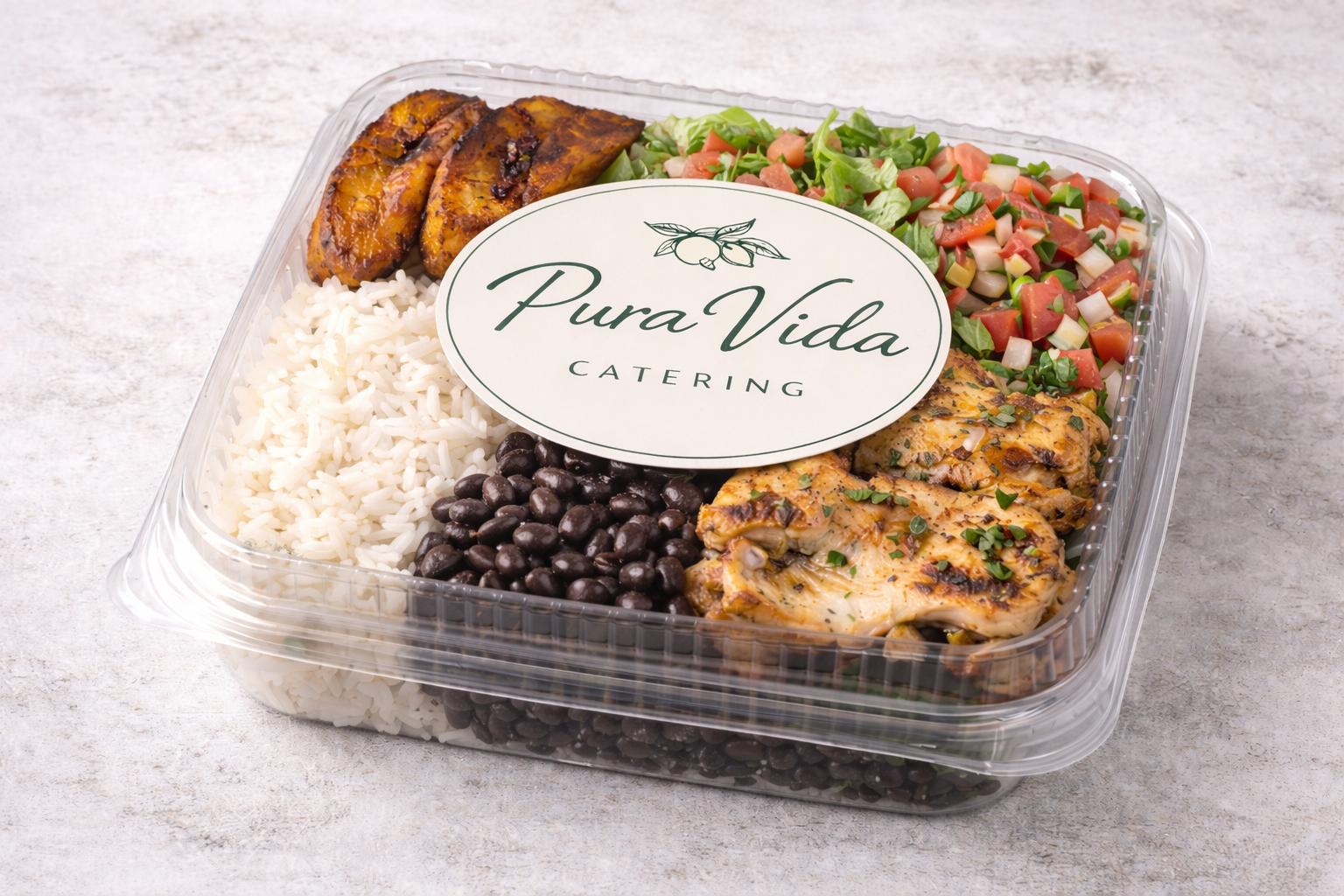 1 Protein Latin Boxed Meal (Carne Asada)
