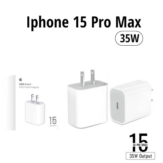 iPhone 15,16,17 Pro Max 35W USB-C Power Adapter