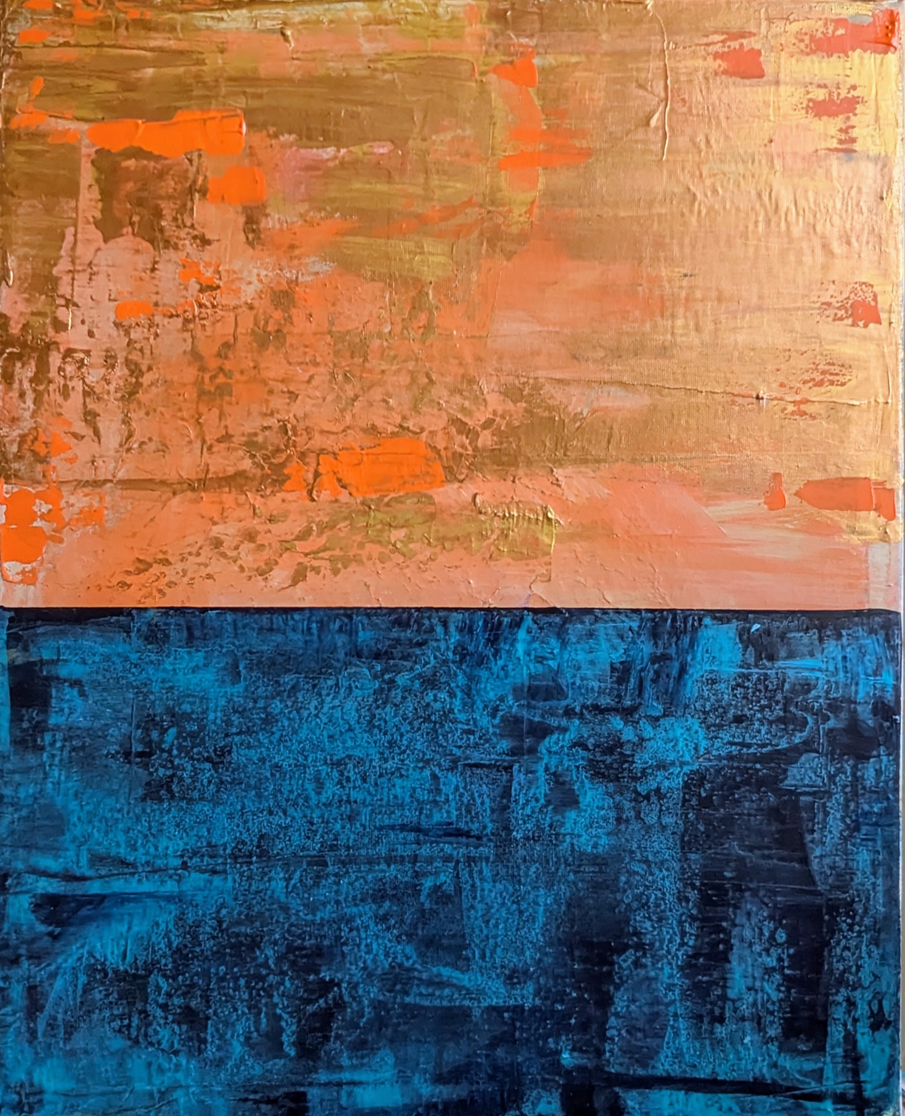 Abstract Color Block Painting