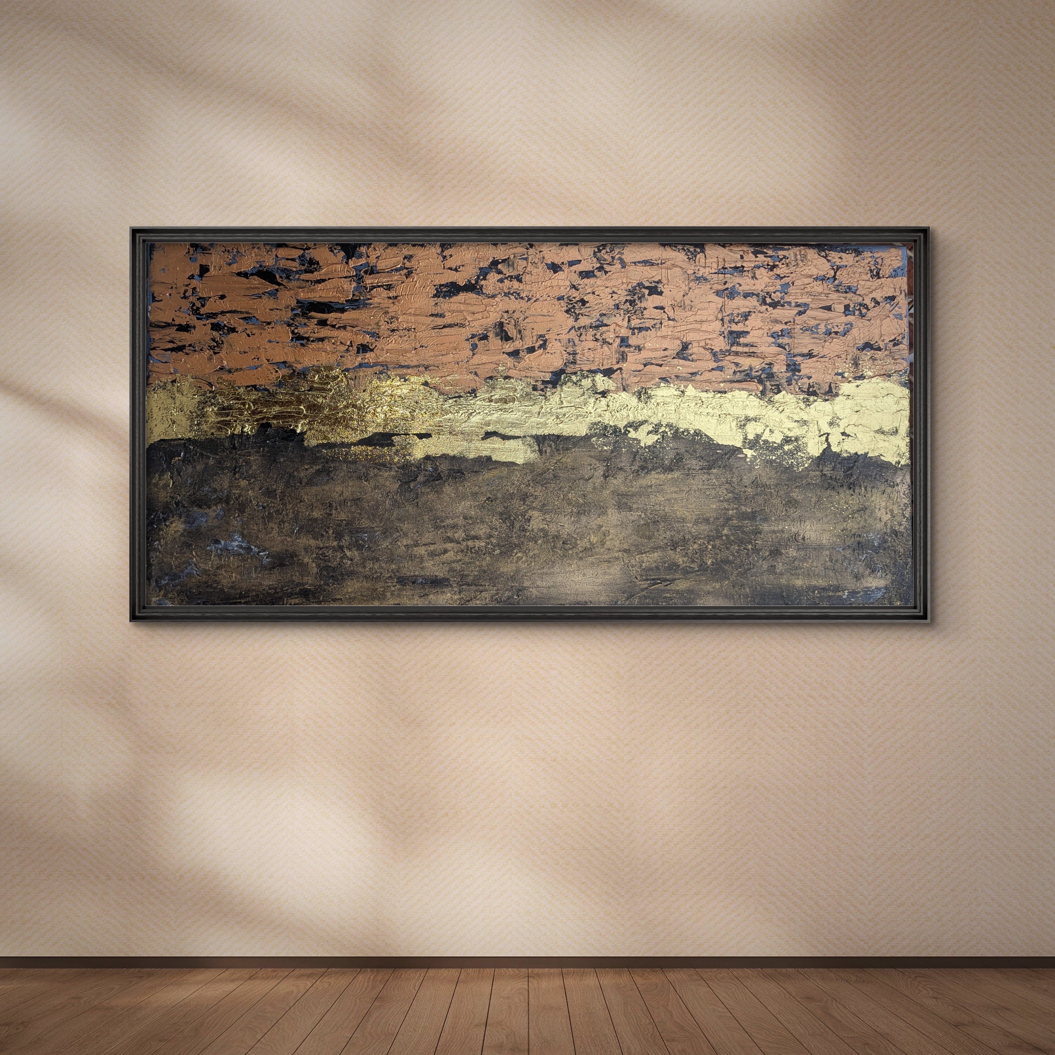 Modern Metallic Abstract Canvas