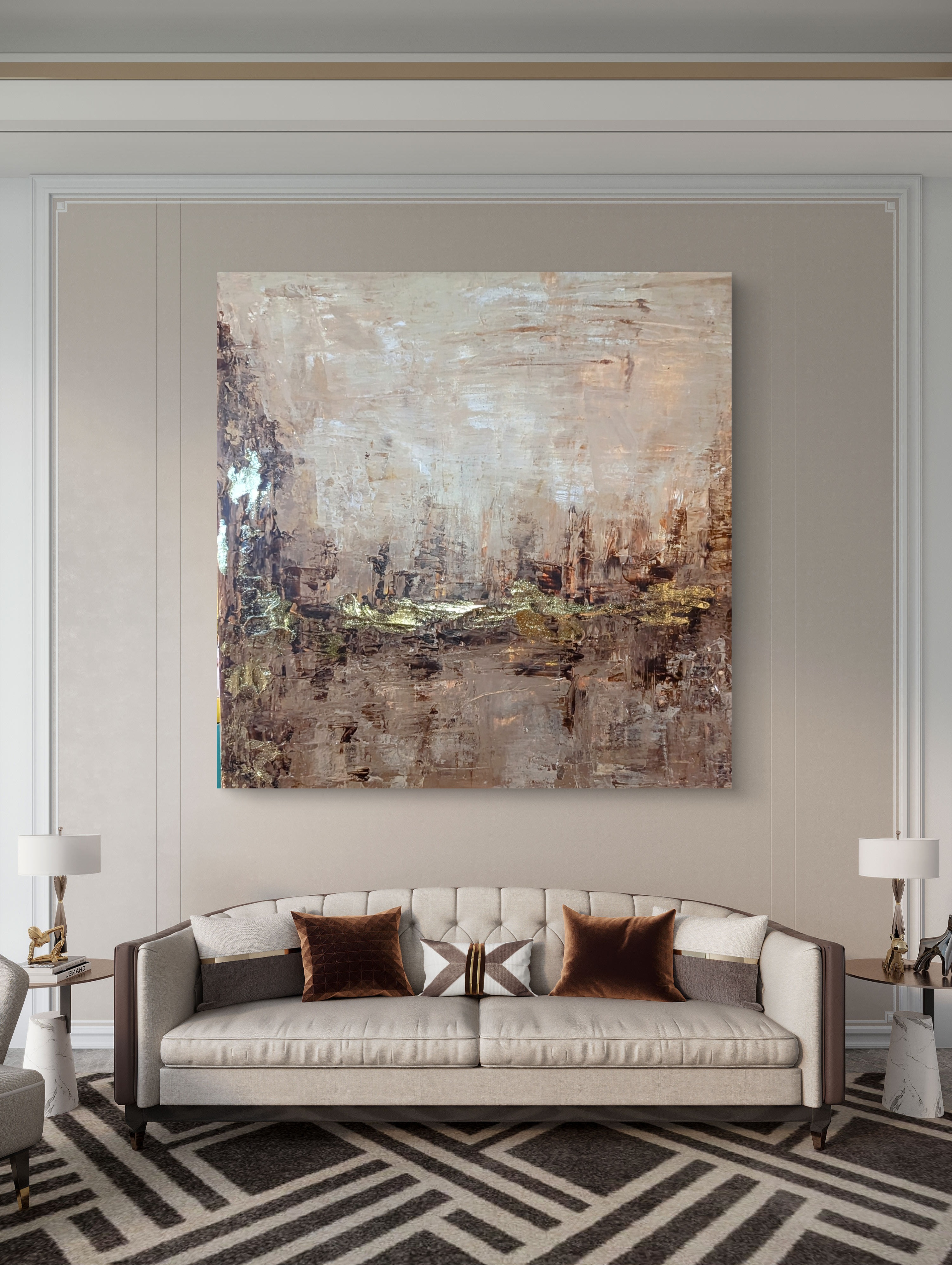Abstract Textured Canvas