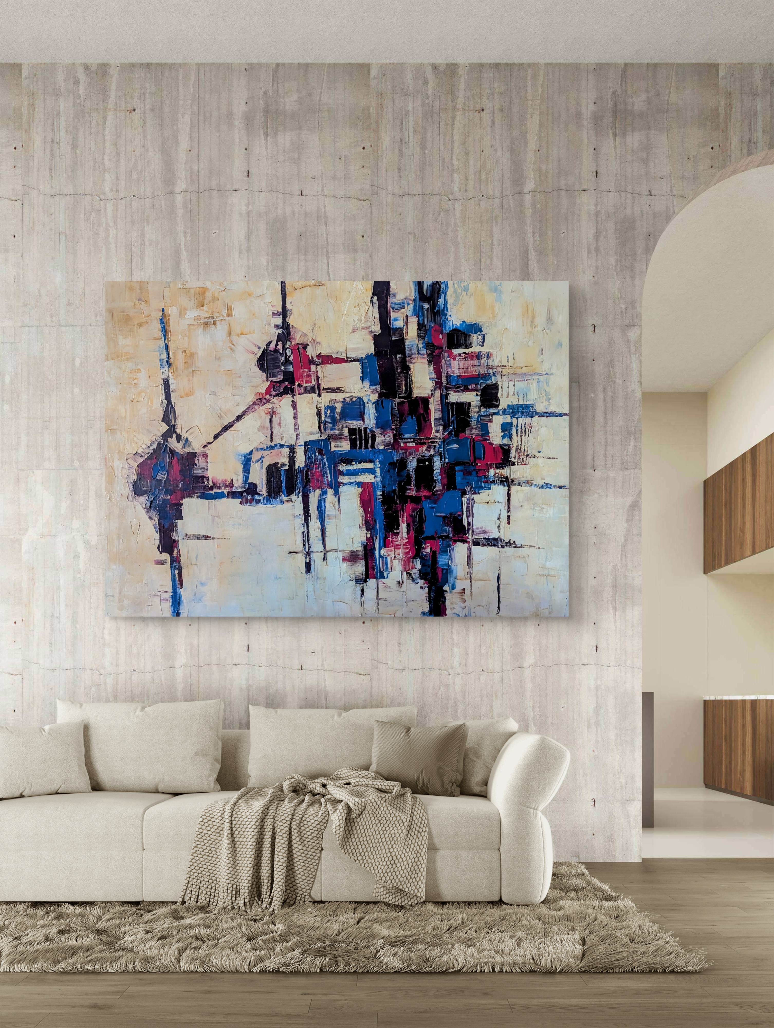 Abstract Geometric Painting