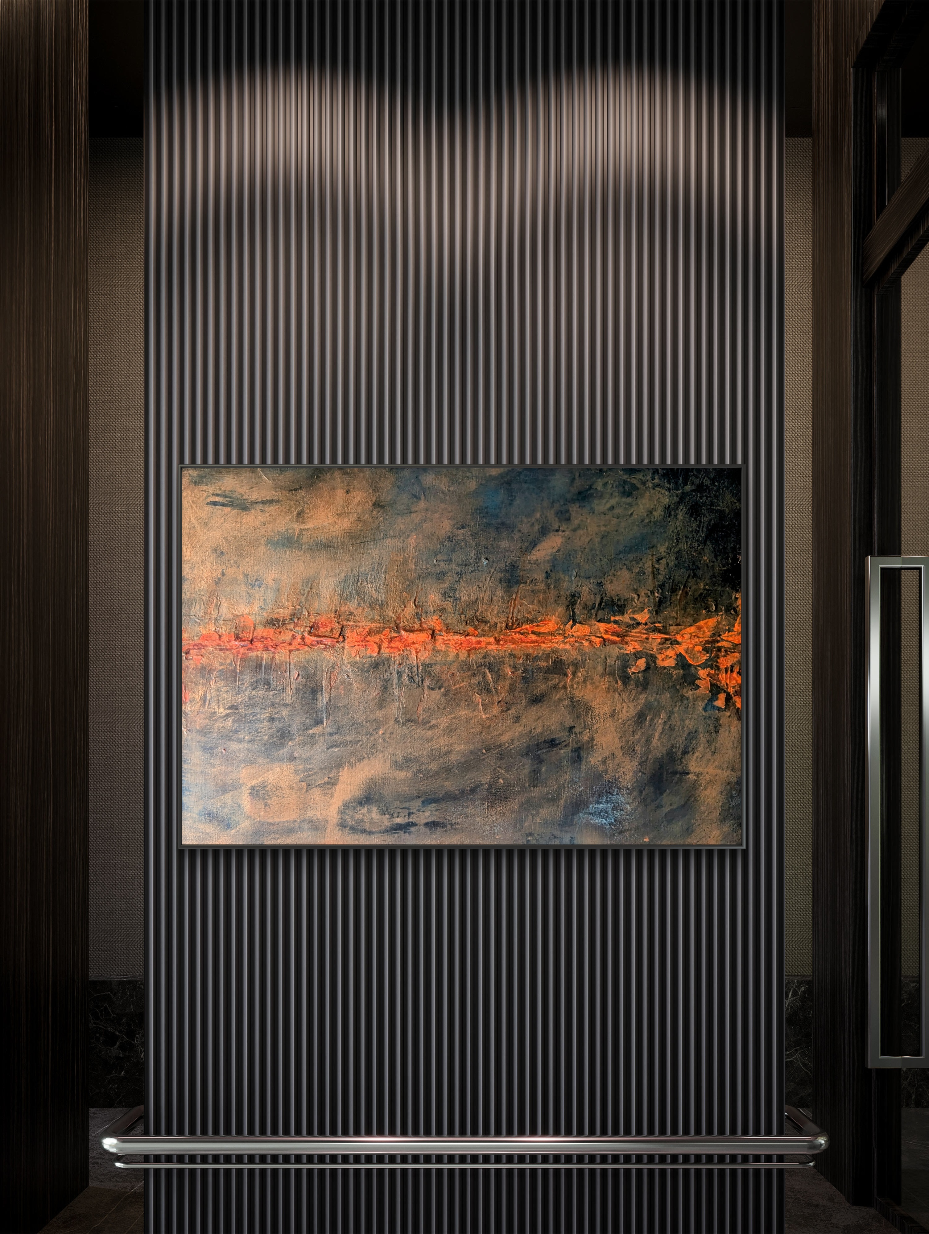 Abstract Horizon Painting