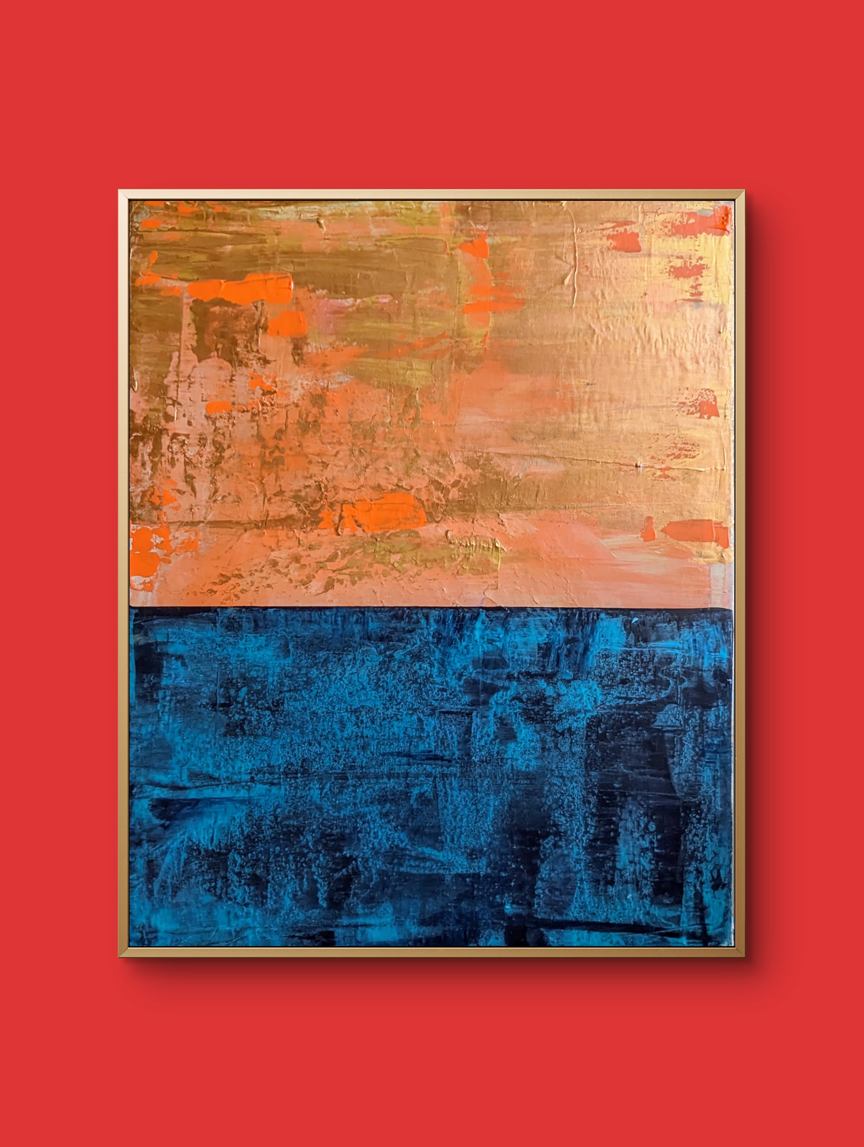 Abstract Color Block Painting